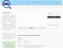 Tablet Screenshot of consultoriamg.com.mx